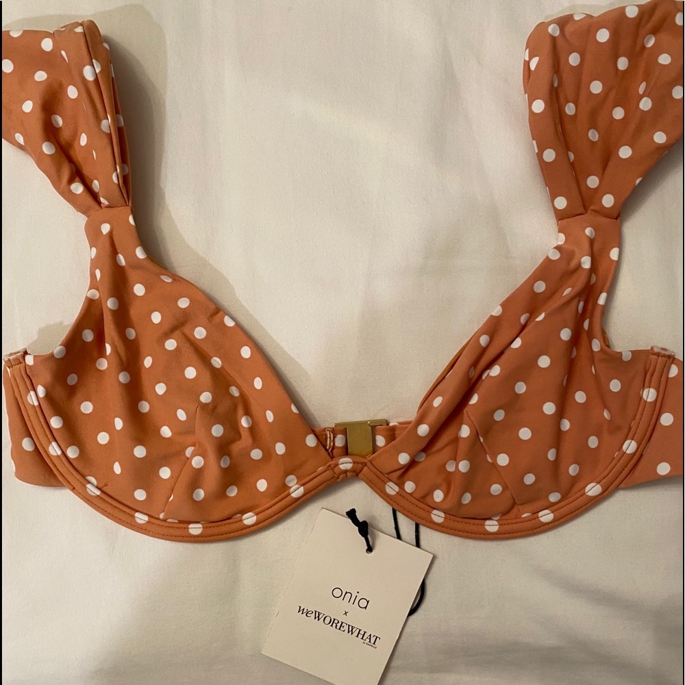 Onia x WeWoreWhat bikini top